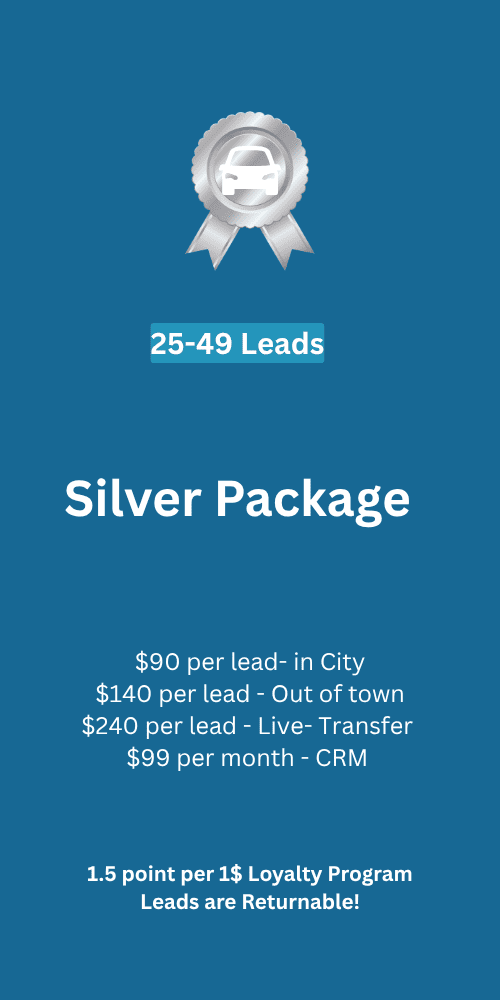 Silver package auto finance leads Canada – Hello Approved